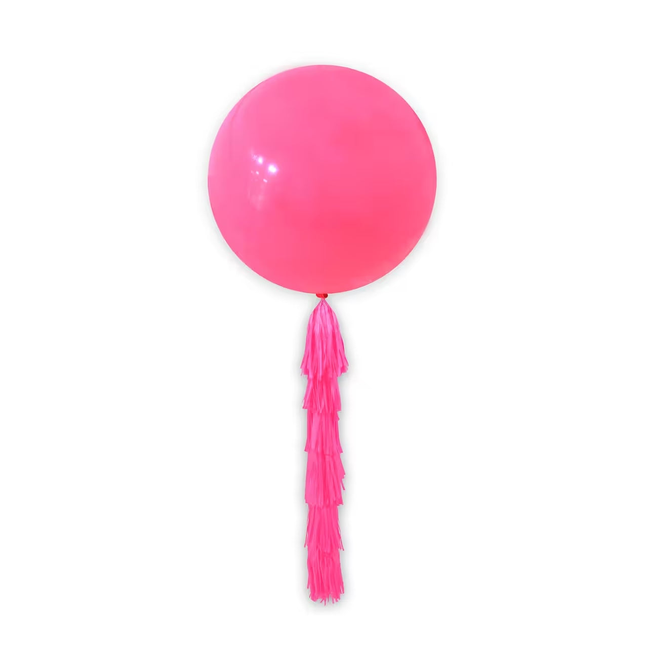 Jumbo 36 in. Dark Pink Balloon with Tassel